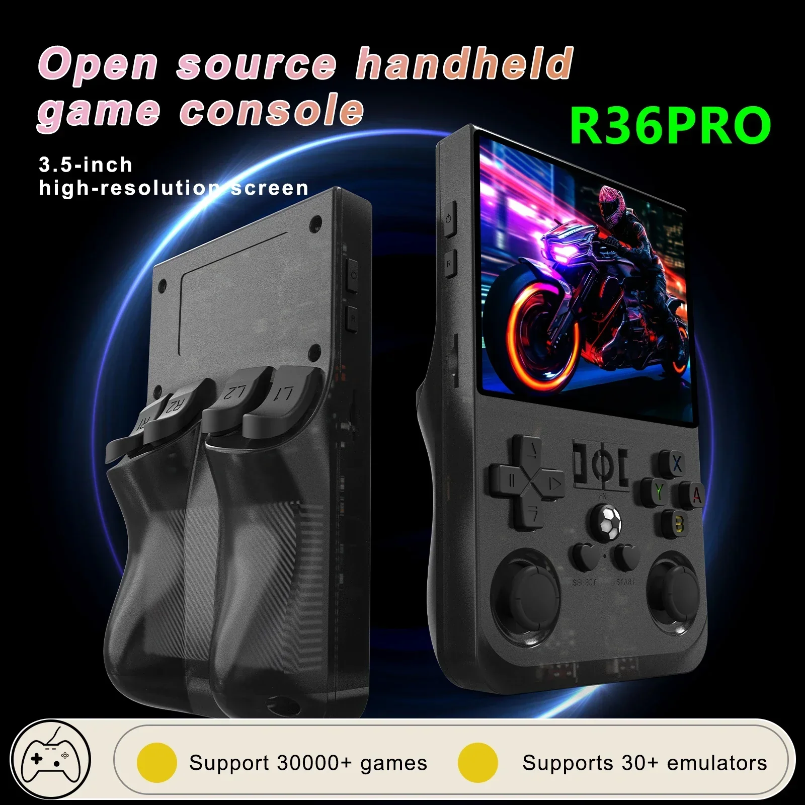 R36PRO Retro Handheld Video Game Console - Image 5