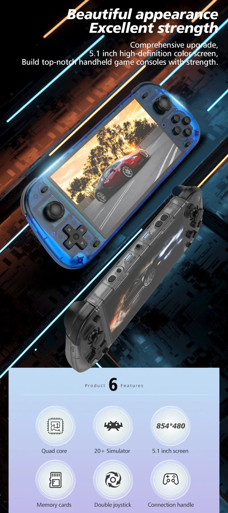 R50S Retro Handheld Video Game Console - Image 5